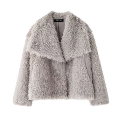 Iconic Cropped Faux Fur Jacket