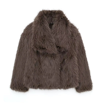 Iconic Cropped Faux Fur Jacket