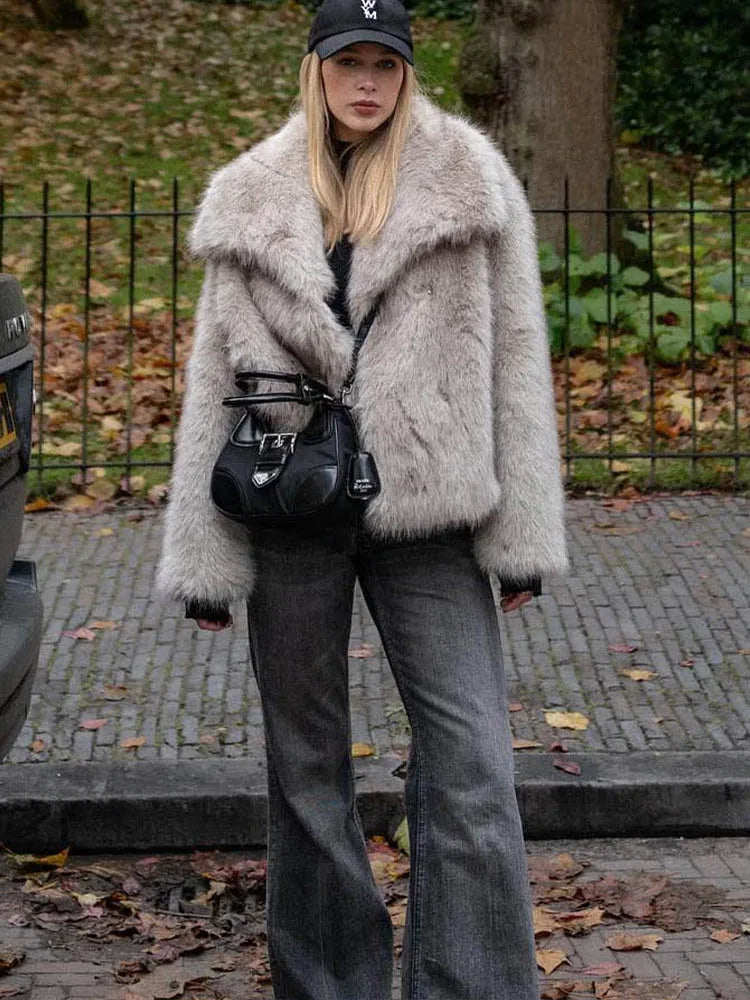 Iconic Cropped Faux Fur Jacket