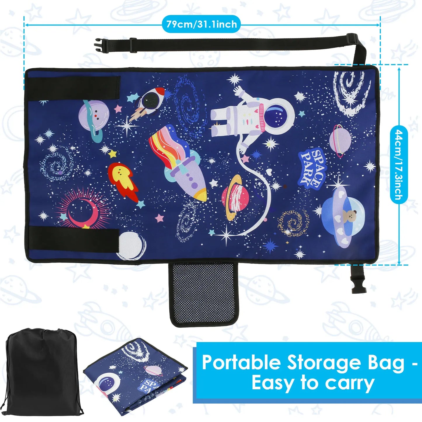 Kids Travel Airplane Bed With Storage Bag
