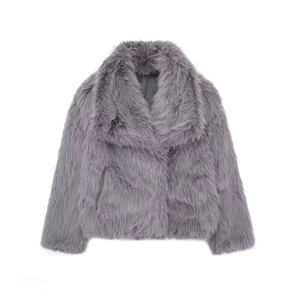 Iconic Cropped Faux Fur Jacket