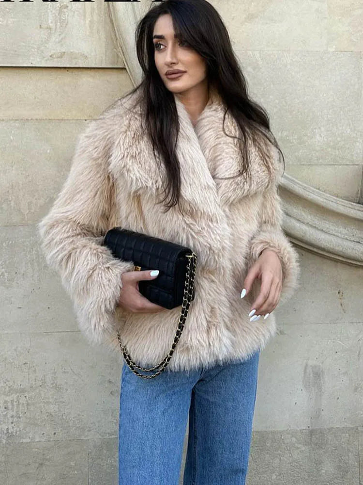 Iconic Cropped Faux Fur Jacket